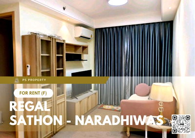 คอนโดให้เช่า : ให้เช่า 🔥 Regal Sathon - Naradhiwas 🔥 เฟอร์นิเจอร์ และ เครื่องใช้ไฟฟ้าครบ ใกล้ BTS ช่องนนทรี