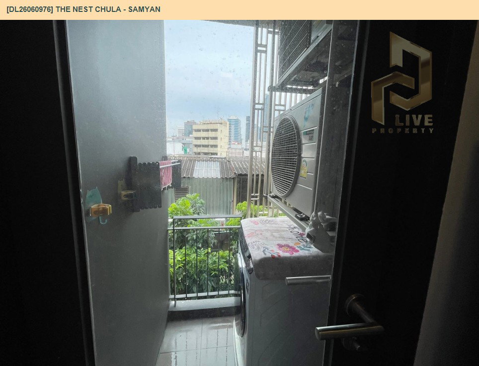 รูป DL26060976 ให้เช่าคอนโด เดอะ เนส จุฬา - สามย่าน (The Nest Chula - Samyan) ใกล้ MRT สามย่าน พร้อมเข้าอยู่ โทรด่วน 0638692663 LineID @952jdxxk - รูปที่ 9/9