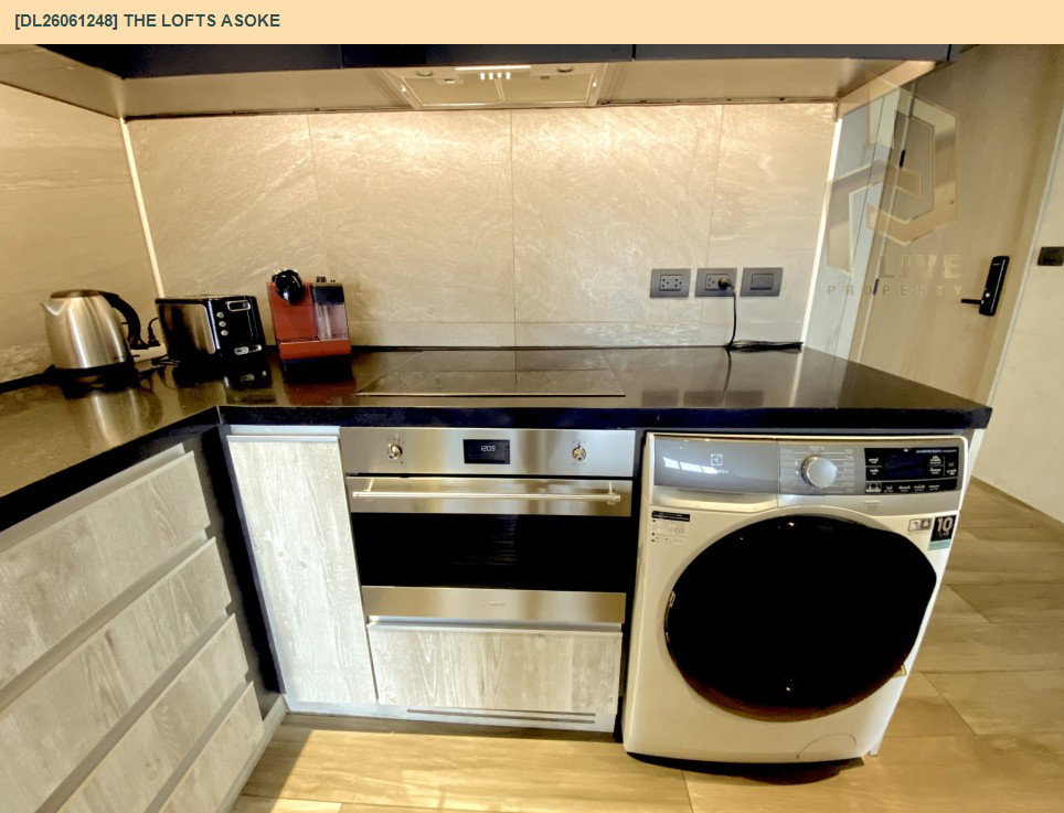 รูป DL26061248 ให้เช่าคอนโด เดอะ ลอฟท์ อโศก (The Lofts Asoke ) ใกล้ MRT เพชรบุรี พร้อมเข้าอยู่ โทรด่วน 0653619502 LineID @952jdxxk - รูปที่ 3/8