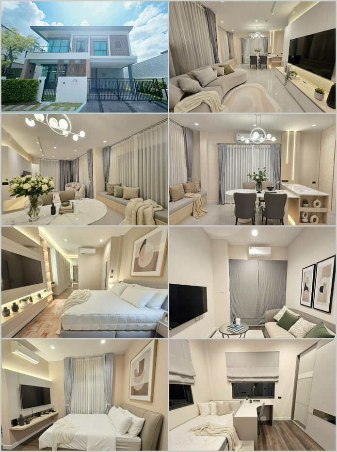 picture Luxury detached house for rent near Mega Bangna. - 35/35