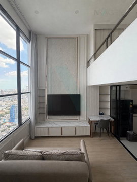 For Rent Condo KNIGHTSBRIDGE PRIME SATHORN Building 1, Floor 42,Duplex, Room size 37 sqm