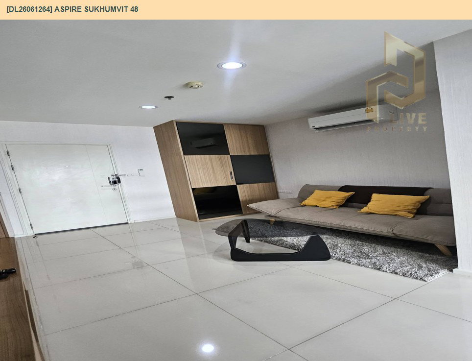 รูป DL26061264 ให้เช่าคอนโด แอสปาย สุขุมวิท 48 (Aspire Sukhumvit 48) ใกล้ BTS พระโขนง พร้อมเข้าอยู่ โทรด่วน 0653619502 LineID @952jdxxk - รูปที่ 2/6