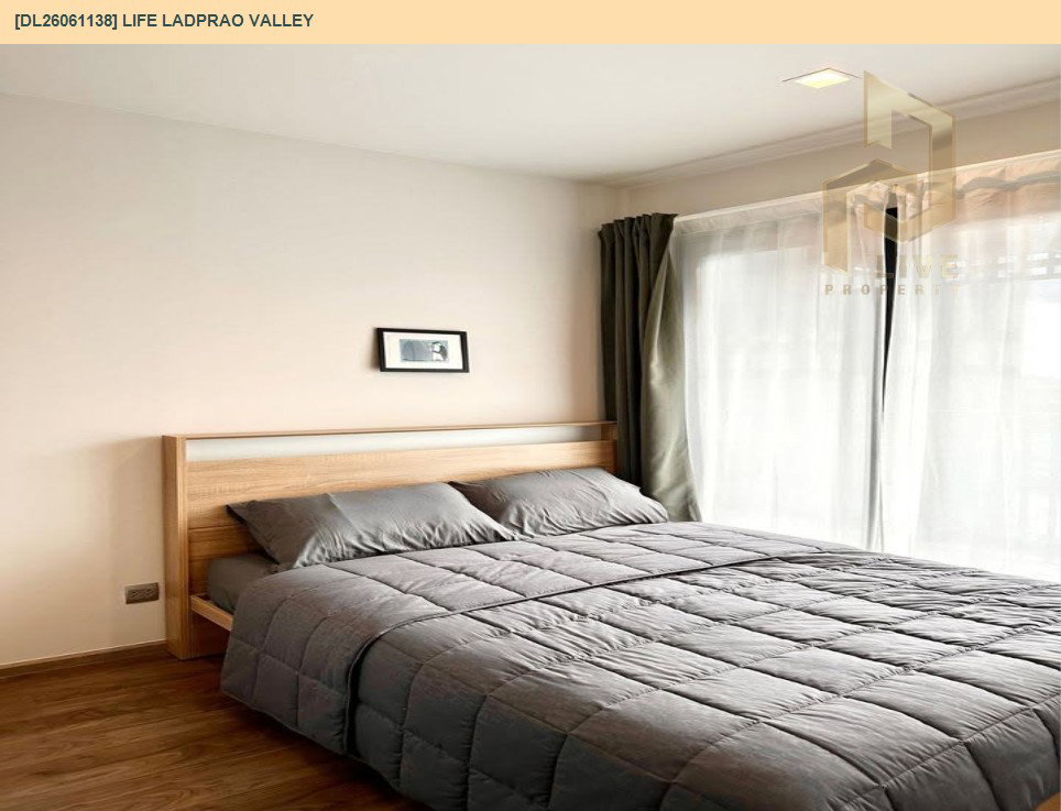 รูป DL26061138 ให้เช่าคอนโด ไลฟ์ ลาดพร้าว แวลลีย์ (Life Ladprao Valley) ใกล้ BTS ห้าแยกลาดพร้าว พร้อมเข้าอยู่ โทรด่วน 0614453194 LineID @952jdxxk - รูปที่ 6/7