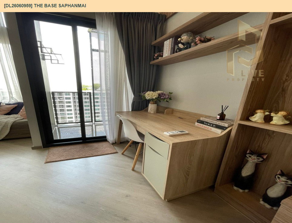 รูป DL26060959 ให้เช่าคอนโด เดอะ เบส สะพานใหม่ (THE BASE Saphanmai) ใกล้ BTS สายหยุด พร้อมเข้าอยู่ โทรด่วน 0653619502 LineID @952jdxxk - รูปที่ 5/10