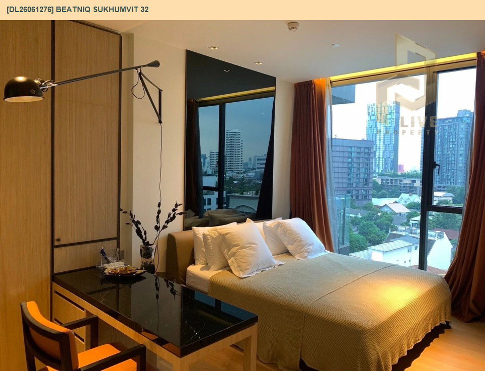 รูป DL26061276 ให้เช่าคอนโด บีทนิค สุขุมวิท 32 (Beatniq Sukhumvit 32) ใกล้ BTS ทองหล่อ พร้อมเข้าอยู่ โทรด่วน 0638692663 LineID @952jdxxk - รูปที่ 5/5