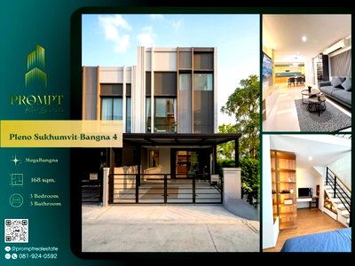 เช่าบ้านเดี่ยว นิคมบางปู : OP02139 - Pleno Sukhumvit-Bangna 4 : MegaBangna 