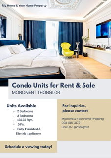 รูปภาพ For Rent&Sale  📌 The Monument Thonglor 📌 2 bedrooms   180,000/month.