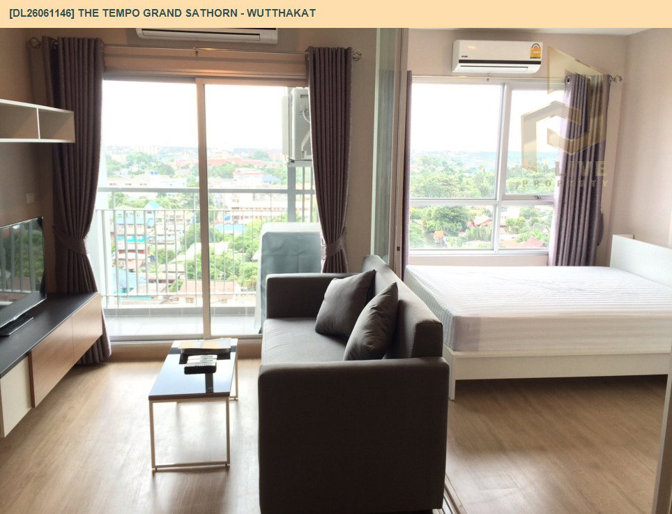 รูป DL26061146 ให้เช่าคอนโด เดอะ เทมโป แกรนด์ สาทร - วุฒากาศ (The Tempo Grand Sathorn - Wutthakat) ใกล้ BTS วุฒากาศ พร้อมเข้าอยู่ โทรด่วน 0614453194 LineID @952jdxxk - รูปที่ 4/7