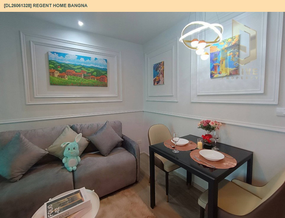 รูป DL26061328 ให้เช่าคอนโด รีเจ้นท์ โฮม บางนา (Regent home bangna) ใกล้ BTS บางนา พร้อมเข้าอยู่ โทรด่วน 0653619502 LineID @952jdxxk - รูปที่ 2/6