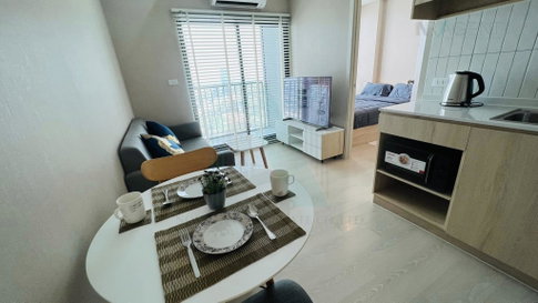 🚩 For Rent Condo NUE NOBLE SRINAKARIN-LASALLE Building 1, Floor 40,1 bed room, Room size 27.00 sqm