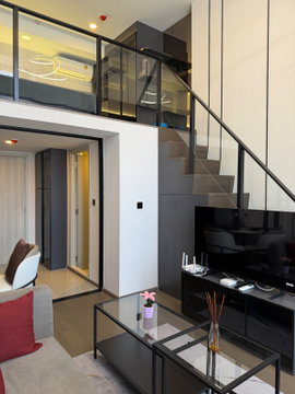 For Rent - PARK ORIGIN CHULA - SAMYAN , Luxury Duplex 1 bedroom 1 bathroom