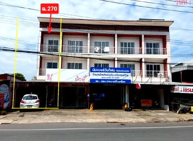 Shophouses for sale Surin : SHOP HOUSE 39.2 Sq.w. Sangkha Surin for 2.9M