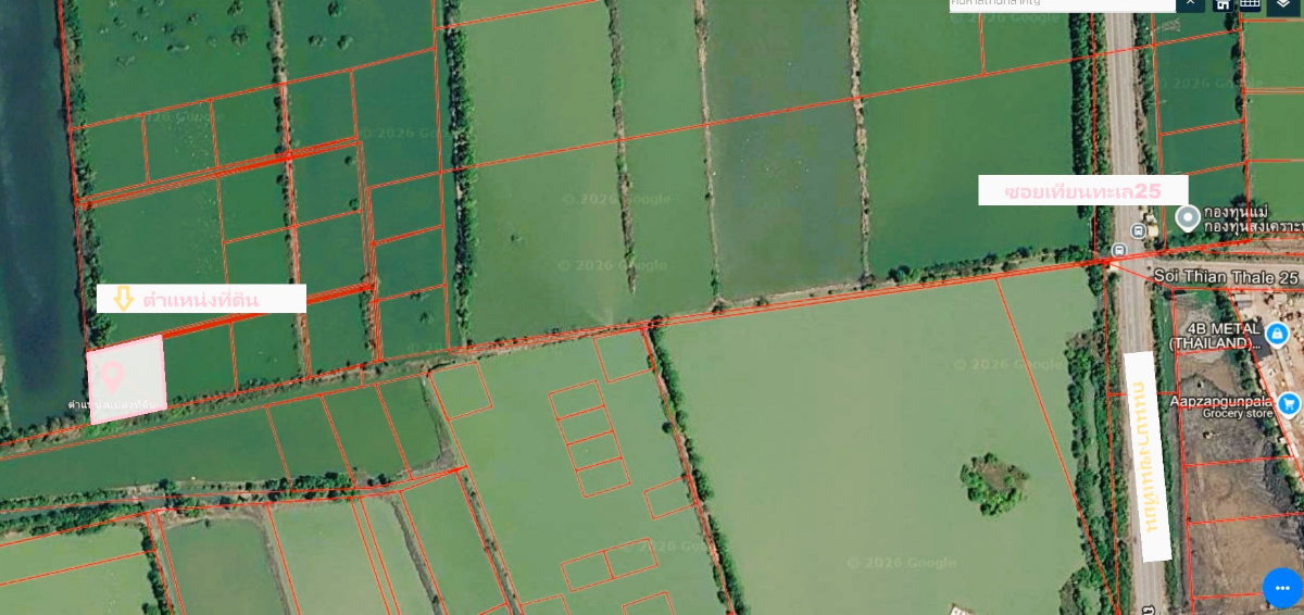 รูป 96936 - ขายที่ดินเปล่า 407ตร.ว. ท่าข้าม บางขุนเทียน กรุงเทพฯ - รูปที่ 1/1
