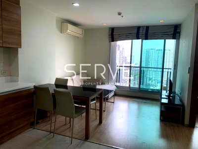 Condos for rent : 2 Beds Large Room City View  Fully furnished  Good Location Next to MRT MRT Huai Khwang 50 m @  Rhythm Ratchada - Huai Khwang