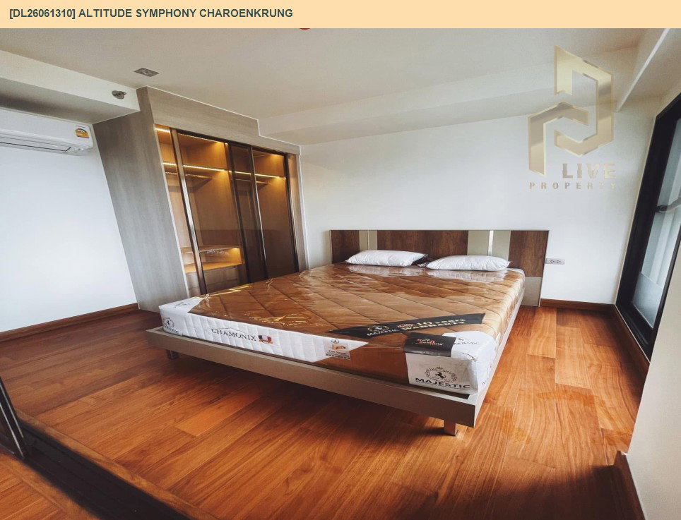 รูป DL26061310 ให้เช่าคอนโด อัลติจูด ซิมโฟนี เจริญกรุง (Altitude Symphony Charoenkrung) ใกล้ - พร้อมเข้าอยู่ โทรด่วน 0638692663 LineID @952jdxxk - รูปที่ 3/9