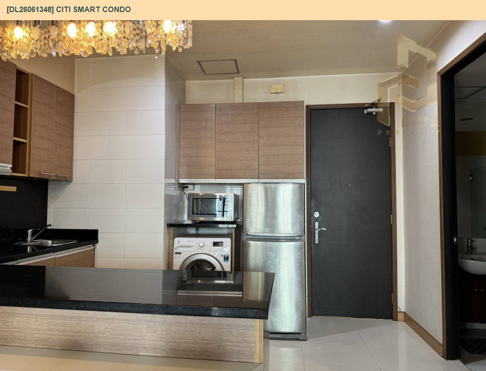 รูป DL26061348 ให้เช่าคอนโด ซิตี้ สมาร์ท คอนโด (Citi Smart Condo) ใกล้ BTS อโศก พร้อมเข้าอยู่ โทรด่วน 0638692663 LineID @952jdxxk - รูปที่ 7/11