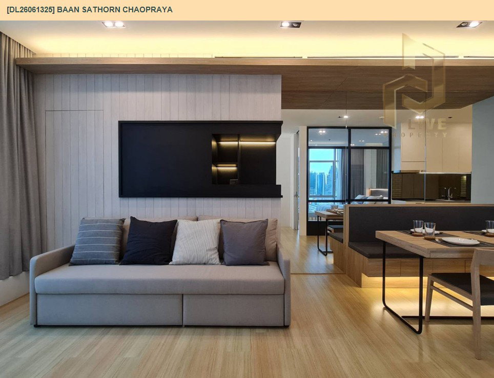 รูป DL26061325 ให้เช่าคอนโด บ้านสาทร เจ้าพระยา (Baan Sathorn Chaopraya) ใกล้ BTS กรุงธนบุรี พร้อมเข้าอยู่ โทรด่วน 0638692663 LineID @952jdxxk - รูปที่ 4/7