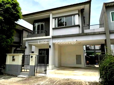 บ้านแฝด ฉะเชิงเทรา : Sss569 ขายบ้านแฝด 2 ชั้น เอโทล บาหลี บีช อ่อนนุช-ลาดกระบัง ATOLL BALI BEACH สภาพดี