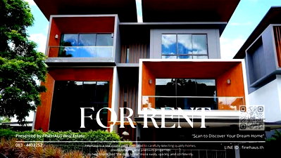 เช่าบ้านเดี่ยว เชียงใหม่ : R-140 ให้เช่า ✨ บ้านหรูสไตล์โมเดิร์น โครงการเอกลักษณ์ สันทราย บ้านหรูหลังใหญ่ระดับ Luxury ทำเลติดถนนใหญ่ ใกล้รวมโชค เดินทางสะดวก เข้าเมืองง่าย