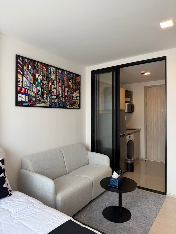 รูป ห้องสวย สะอาด เฟอร์นิเจอร์ครบ พร้อมเข้าอยู่ ไลน์ n_789 📍 Condo for rent: Dcondo Vivid Rangsit, opposite Bangkok University 🏫 - รูปที่ 2/12