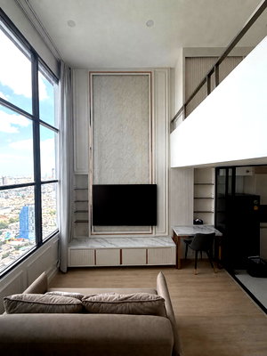 คอนโดให้เช่า : 🚨 ให้เช่า Knightsbridge Prime Sathorn ห้องหรูสไตล์ Duplex ชั้นสูง วิวโค้งแม่น้ำเจ้าพระยา ใกล้ BTS ช่องนนทรี 🌉✨