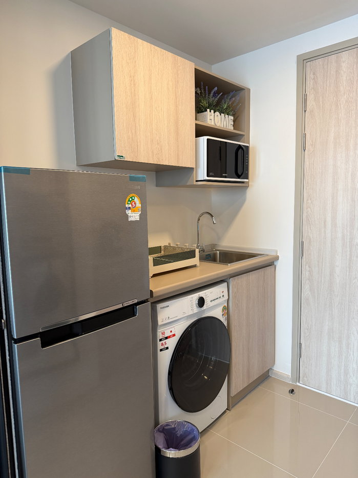 รูป ห้องสวย สะอาด เฟอร์นิเจอร์ครบ พร้อมเข้าอยู่ ไลน์ n_789 📍 Condo for rent: Dcondo Vivid Rangsit, opposite Bangkok University 🏫 - รูปที่ 12/12