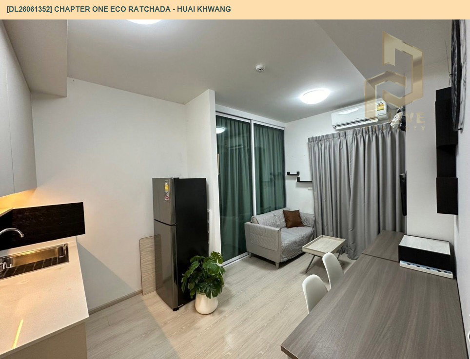 รูป DL26061352 ให้เช่าคอนโด แชปเตอร์ วัน อีโค รัชดา - ห้วยขวาง (Chapter One Eco Ratchada - Huai Khwang ) ใกล้ MRT ห้วยขวาง พร้อมเข้าอยู่ โทรด่วน 0638692663 LineID @952jdxxk - รูปที่ 3/8