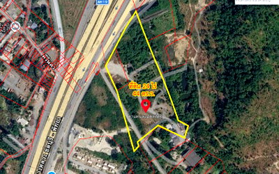Land for sale Muang Chon Buri Chonburi : For Sale: Large Land Plot on Pattaya Bypass Road, Nong Khang Khok, Mueang Chonburi – 24 Rai 44 Sq.Wah. Prime roadside location with excellent access