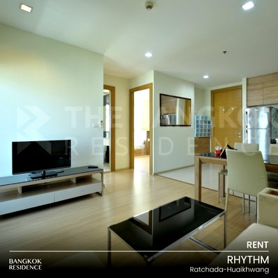 คอนโดให้เช่า : เช่าคอนโด 🚀 RHYTHM Ratchada-Huaikhwang 2นอน 55ตรม 28k ☄️ ยูนิตสวย ชั้นสูง ใกล้ MRT ห้วยขวาง 