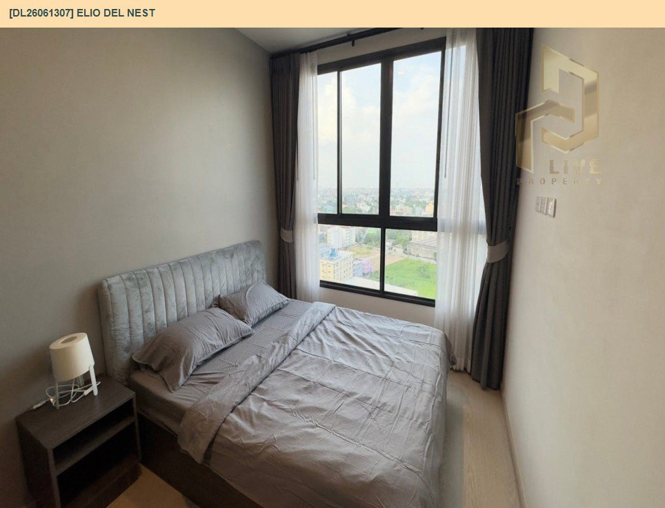 รูป DL26061307 ให้เช่าคอนโด เอลลิโอ เดล เนสท์ (Elio Del Nest) ใกล้ BTS อุดมสุข พร้อมเข้าอยู่ โทรด่วน 0614453194 LineID @952jdxxk - รูปที่ 2/9