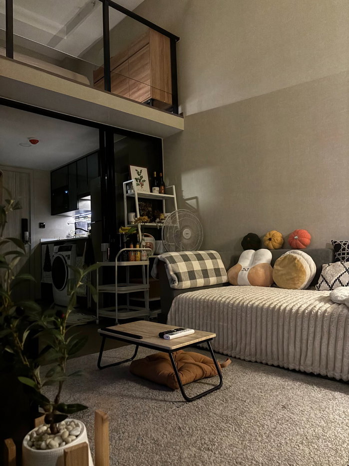 รูป ห้อง Duplex สไตล์โฮมมี่ ใกล้ MRT สามย่าน-หัวลำโพง พร้อมระบบ Smart Home - รูปที่ 6/18
