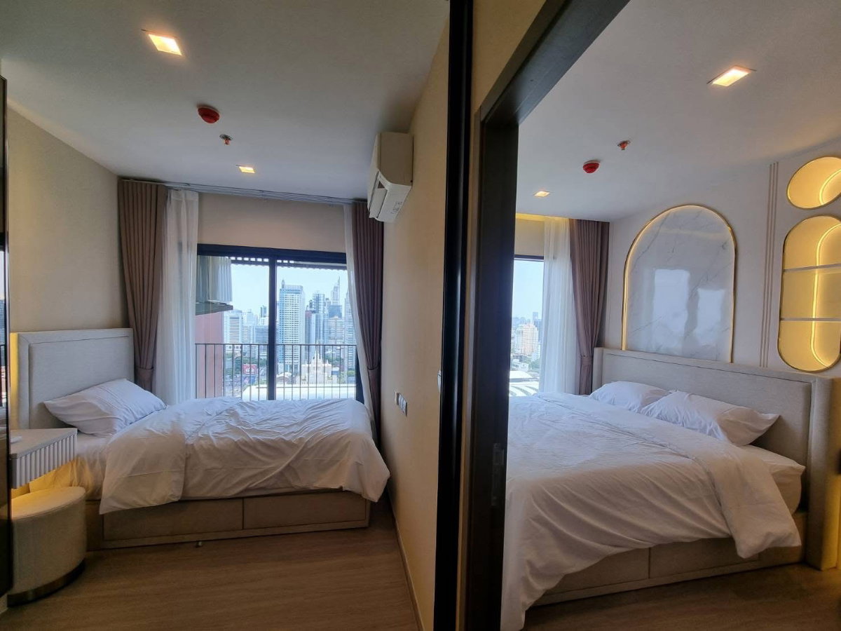 รูป (AA126) Life Asoke Hype | High-Floor Luxury Unit with Rare Open Park View | 2 Bedrooms | 30,000 THB/Month - รูปที่ 18/40