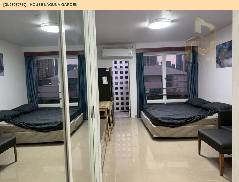 รูป DL26060790 ให้เช่าคอนโด ไอ-เฮาส์ ลากูน่า การ์เด้น (I-House Laguna Garden) ใกล้ MRT เพชรบุรี พร้อมเข้าอยู่ โทรด่วน 0614453194 LineID @952jdxxk - รูปที่ 3/7