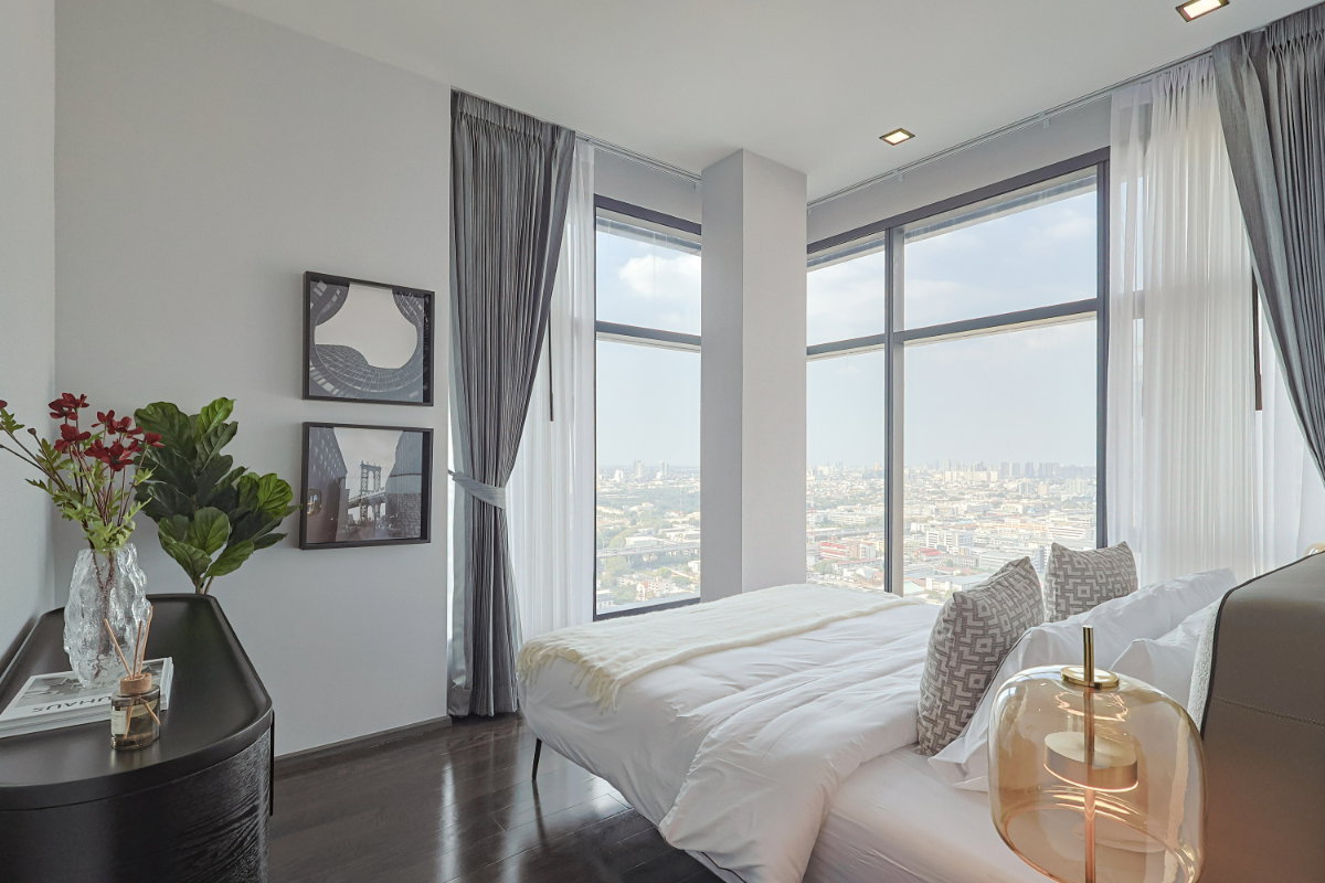 picture For Rent: Loft-Style Corner Unit at Ratchathewi Fully furnished unit two beds located on the 27th floor - 11/21