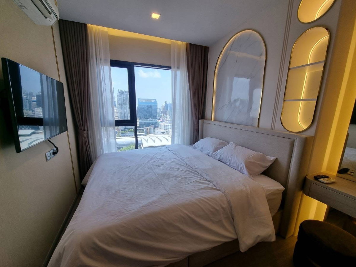 รูป (AA126) Life Asoke Hype | High-Floor Luxury Unit with Rare Open Park View | 2 Bedrooms | 30,000 THB/Month - รูปที่ 13/40