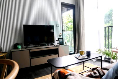 Condos for rent : 🎉 For rent condo THE LINE ASOKE RATCHADA Building 1, Floor 2,1 bed room, Room size 35.00 sqm