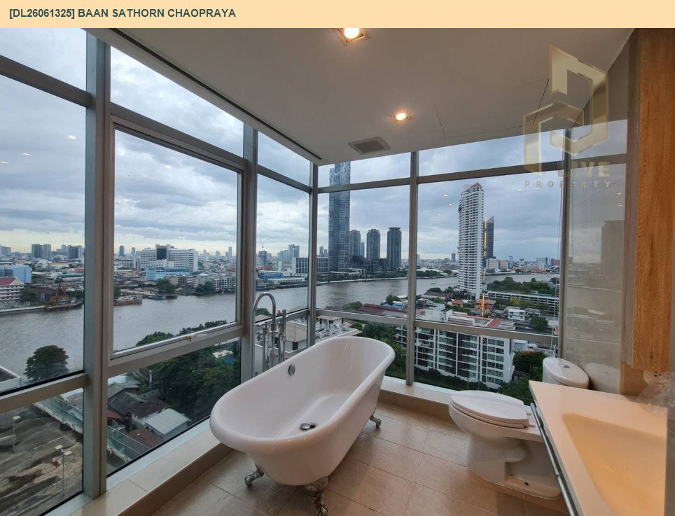 รูป DL26061325 ให้เช่าคอนโด บ้านสาทร เจ้าพระยา (Baan Sathorn Chaopraya) ใกล้ BTS กรุงธนบุรี พร้อมเข้าอยู่ โทรด่วน 0638692663 LineID @952jdxxk - รูปที่ 6/7