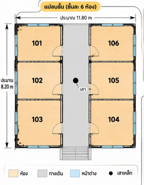 รูป BRT เทคนิคกรุงเทพ 400 ม. ให้เช่าอาคาร 3 คูหา 14นอน นราธิวาส10-18 6น้ำ ลุมพินีเพลส สาทร 1กม. หน้ากว้าง 12 ม. ลึก 10 ม. 360 ตร.ม. - รูปที่ 6/8