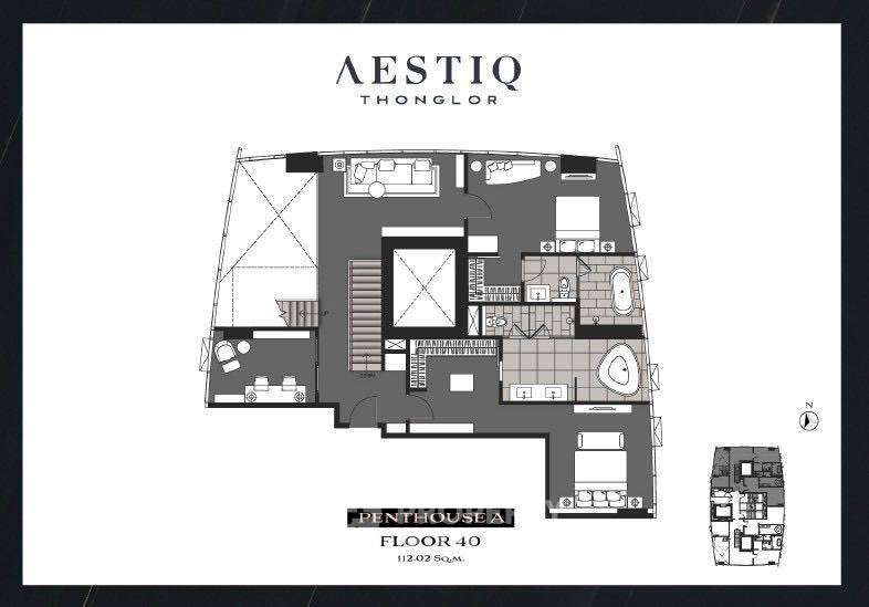 รูป คอนโด 4 ห้องนอน ขาย ที่ AESTIQ Thonglor ชั้น 39 ใกล้ทองหล่อ (ID 2676700) - รูปที่ 18/22