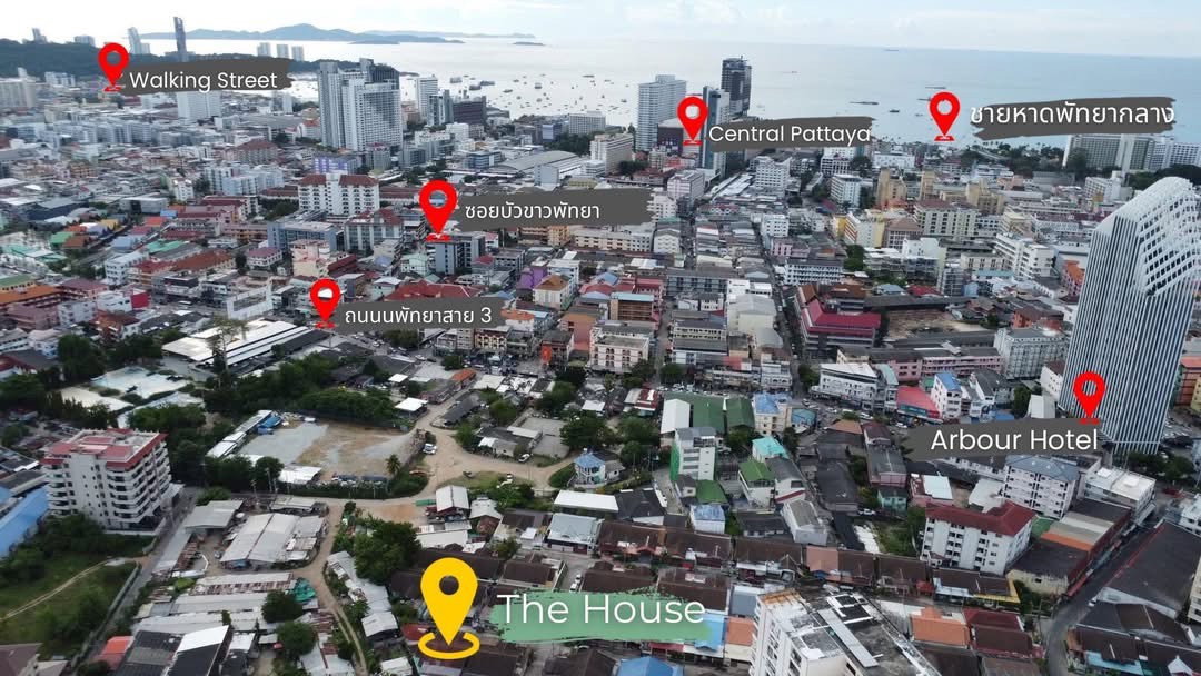 รูป บ้านเดี่ยวพูลวิลล่า สไตล์โมเดิร์น ทำเลทองใจกลางเมืองพัทยากลาง ซอยเฉลิมพระเกียรติ 10/1 - รูปที่ 18/19