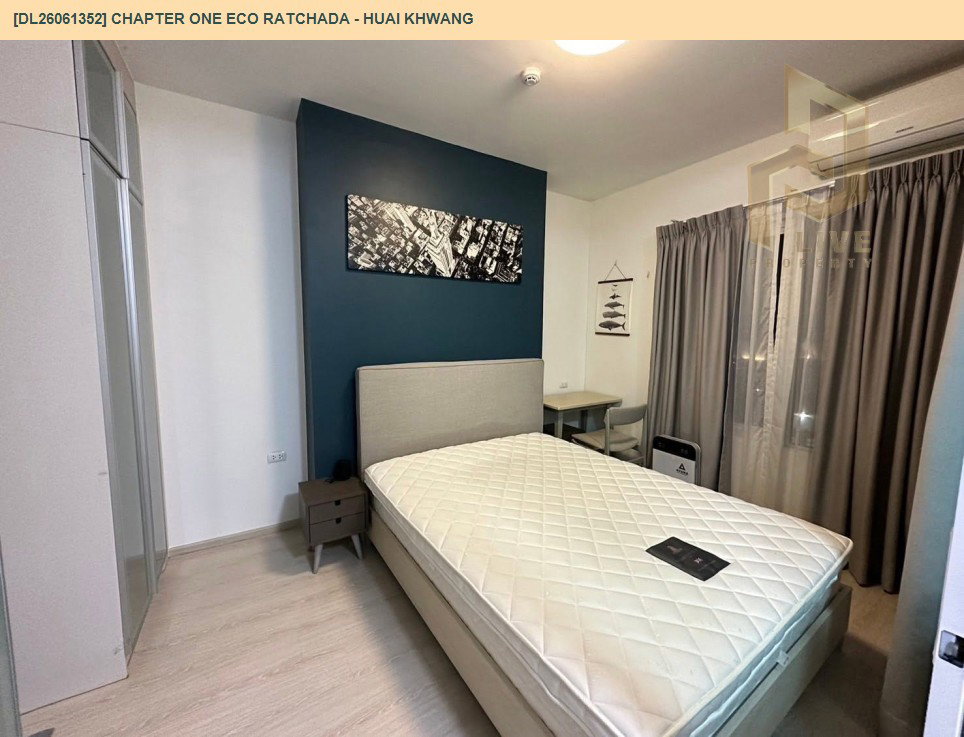 รูป DL26061352 ให้เช่าคอนโด แชปเตอร์ วัน อีโค รัชดา - ห้วยขวาง (Chapter One Eco Ratchada - Huai Khwang ) ใกล้ MRT ห้วยขวาง พร้อมเข้าอยู่ โทรด่วน 0638692663 LineID @952jdxxk - รูปที่ 2/8
