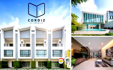 เช่าทาวน์โฮม ทรู ดิจิทัล พาร์ค : 🏡ขาย / เช่า ทาวน์โฮมหรู 3 ชั้น CORDIZ อุดมสุข 3 ห้องนอน 4 ห้องน้ำ ทำเลสุขุมวิท วิวสวน พร้อมอยู่ หน้าบ้านวิวสวน