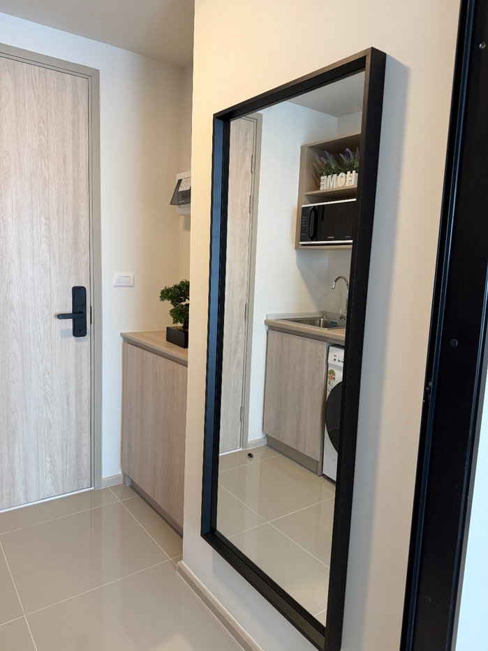 รูป ห้องสวย สะอาด เฟอร์นิเจอร์ครบ พร้อมเข้าอยู่ ไลน์ n_789 📍 Condo for rent: Dcondo Vivid Rangsit, opposite Bangkok University 🏫 - รูปที่ 4/12
