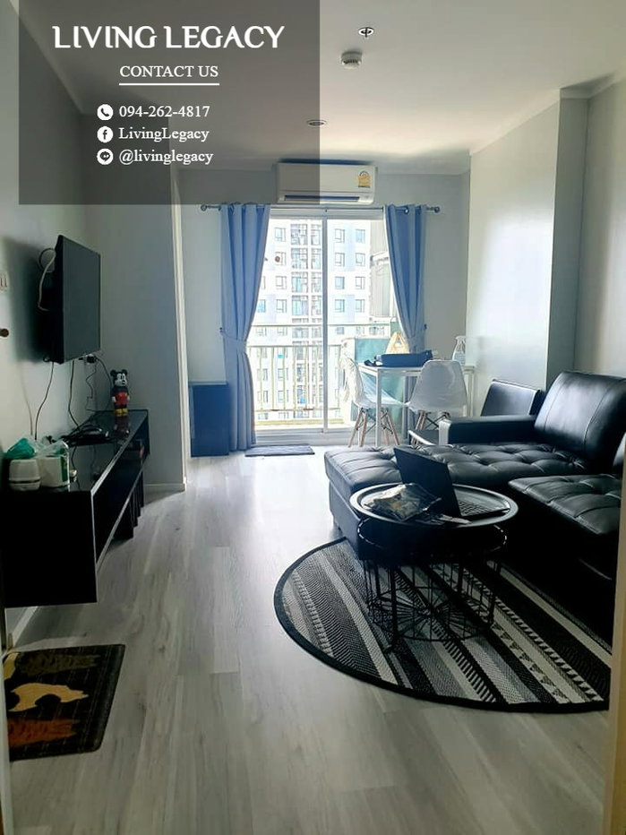 รูป LUJNTQJY เช่าด่วน คอนโด Lumpini Place Srinakarin - Huamark Station 12,000 บาท/เดือน | 1 นอน 1 น้ำ 32.5 ตร.ม. | ชั้น 19 | พร้อมเฟอร์นิเจอร์ครบ  - รูปที่ 4/9