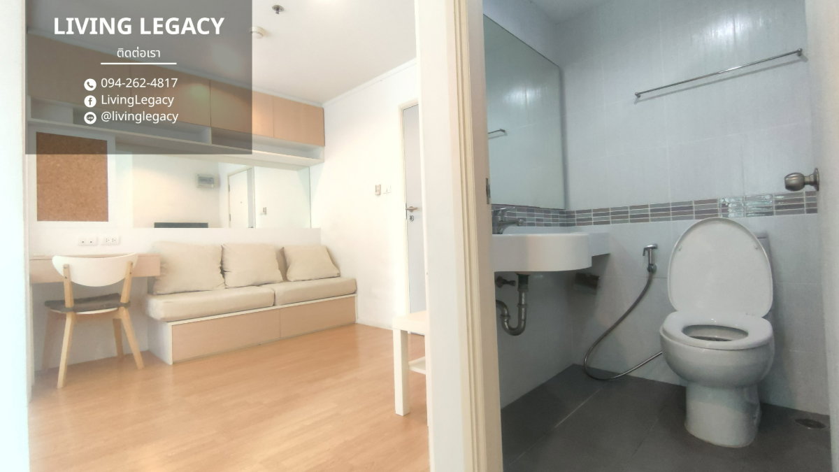 รูป LT47ZSRC เช่าด่วน! คอนโด Lumpini Place Srinakarin 1 นอน 26 ตร.ม. ชั้น 7 เฟอร์นิเจอร์ครบ ใกล้ BTS/MRT 82 ม. 10,500 บาท/เดือน LINE: @livinglegacy - รูปที่ 7/10