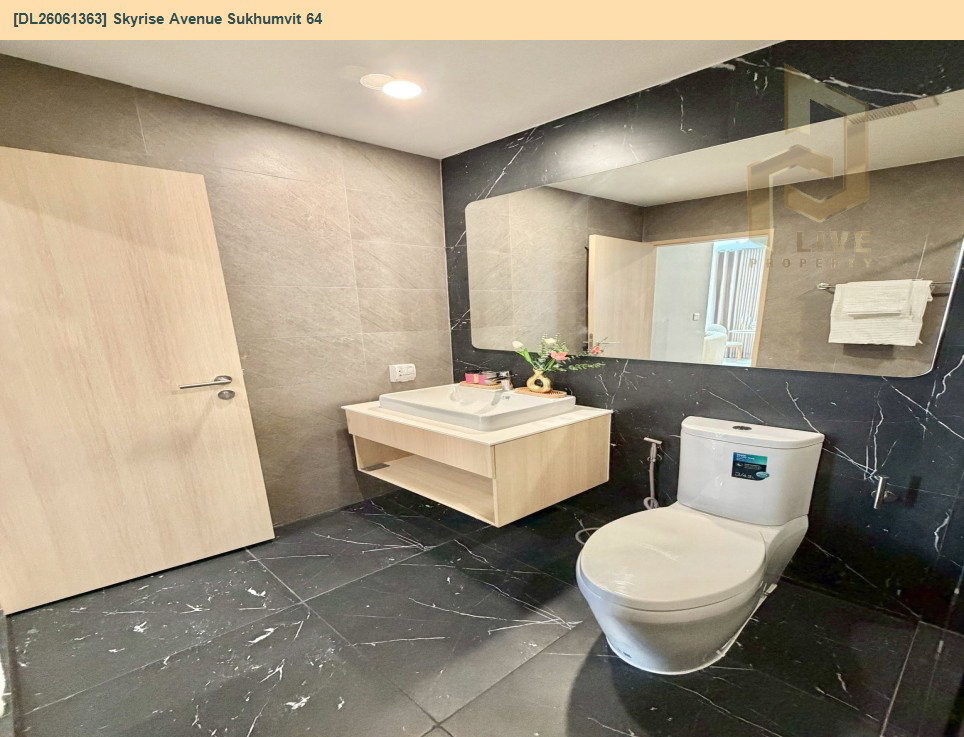 รูป DL26061363 ให้เช่าคอนโด สกายไรส์ อเวนิว สุขุมวิท 64 (Skyrise Avenue Sukhumvit 64) ใกล้ BTS ปุณณวิธี พร้อมเข้าอยู่ โทรด่วน 0614453194 LineID @952jdxxk - รูปที่ 15/17