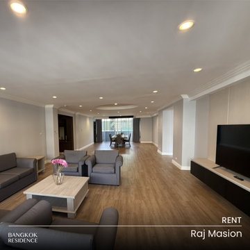 Rental Condo 🌃 Raj Mansion, 4BR 380 sq.m. 130K 🐱🍃 Spacious Unit, Quiet, Pet-Friendly, Near BTS Phrom Phong 
