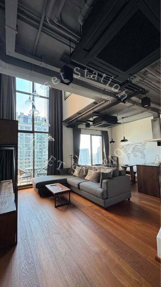 รูป ห้องว่างพร้อมเช่า ‼️ Villa Asoke ห้อง Duplex หรู ห้องกว้าง 80 ตร.ม. ชั้นสูงวิวกรุงเทพใกล้ MRT เพชรบุรี🏢 - รูปที่ 1/19