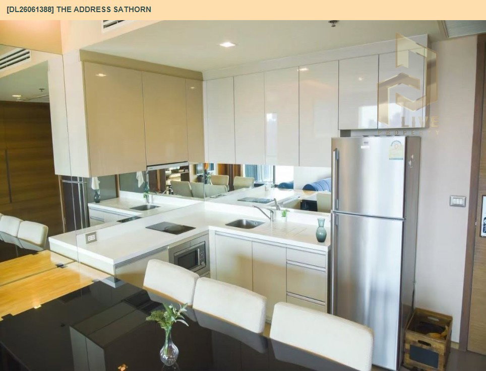 รูป DL26061388 ให้เช่าคอนโด ดิ แอดเดรส สาทร (The Address Sathorn) ใกล้ BTS เซ็นต์หลุยส์ พร้อมเข้าอยู่ โทรด่วน 0638692663 LineID @952jdxxk - รูปที่ 5/12