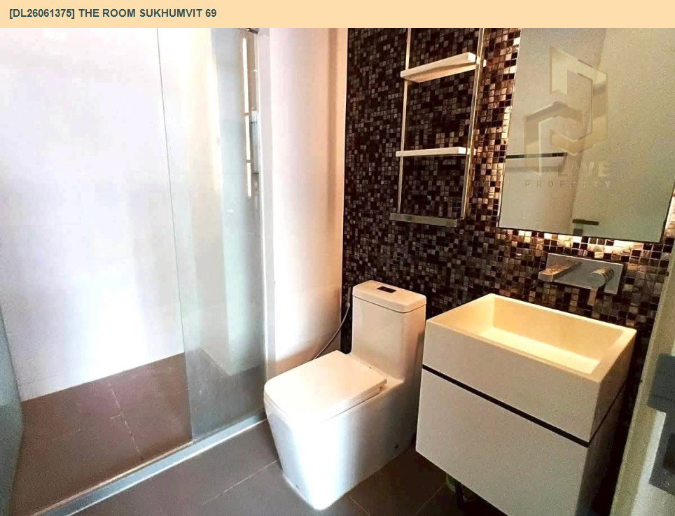 รูป DL26061375 ให้เช่าคอนโด เดอะ รูม สุขุมวิท 69 (The Room Sukhumvit 69) ใกล้ BTS พระโขนง พร้อมเข้าอยู่ โทรด่วน 0614453194 LineID @952jdxxk - รูปที่ 12/13